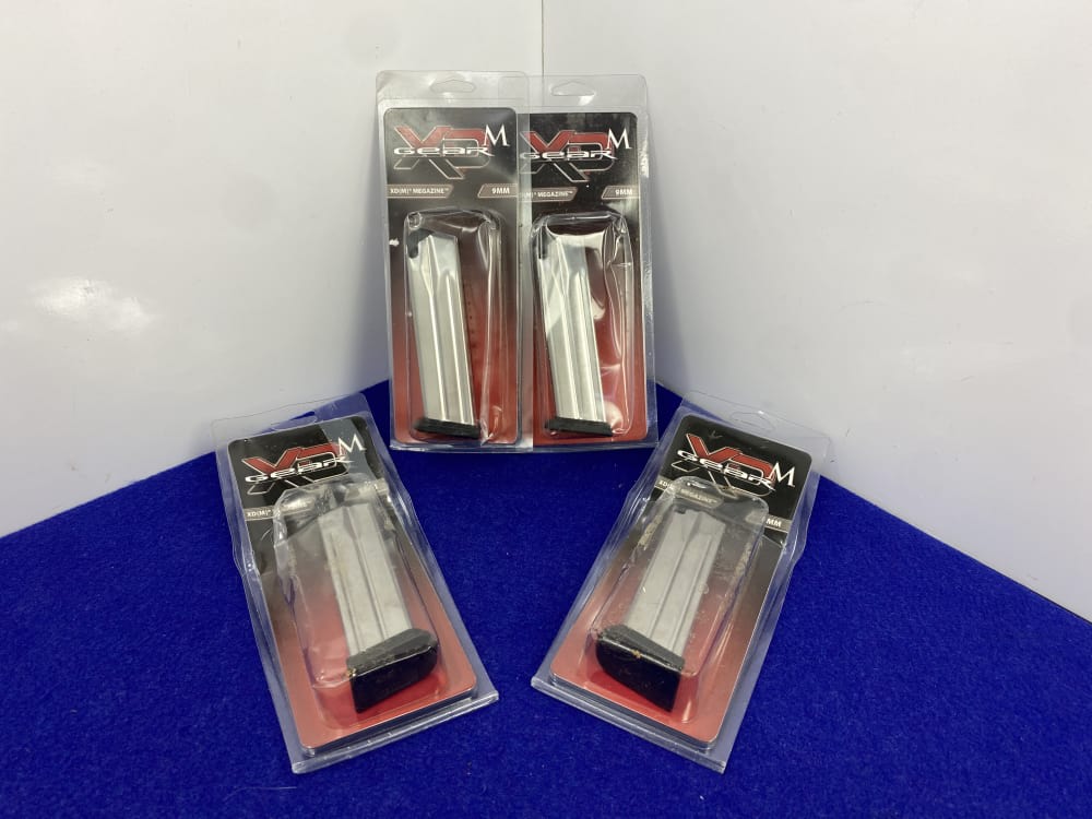 4 Springfield Armory XD(M) 9mm 19 Round Factory Magazines *FACTORY MAGS*-img-3