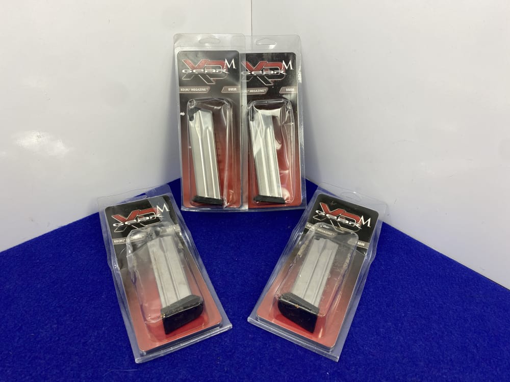 4 Springfield Armory XD(M) 9mm 19 Round Factory Magazines *FACTORY MAGS*-img-7