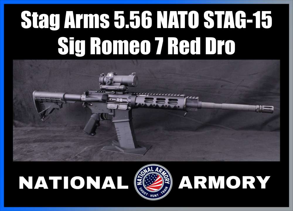 Stag Arms Stag-15 5.56 NATO 16" Barrel Diamondhead Handguard Romeo7 Red Dot-img-0