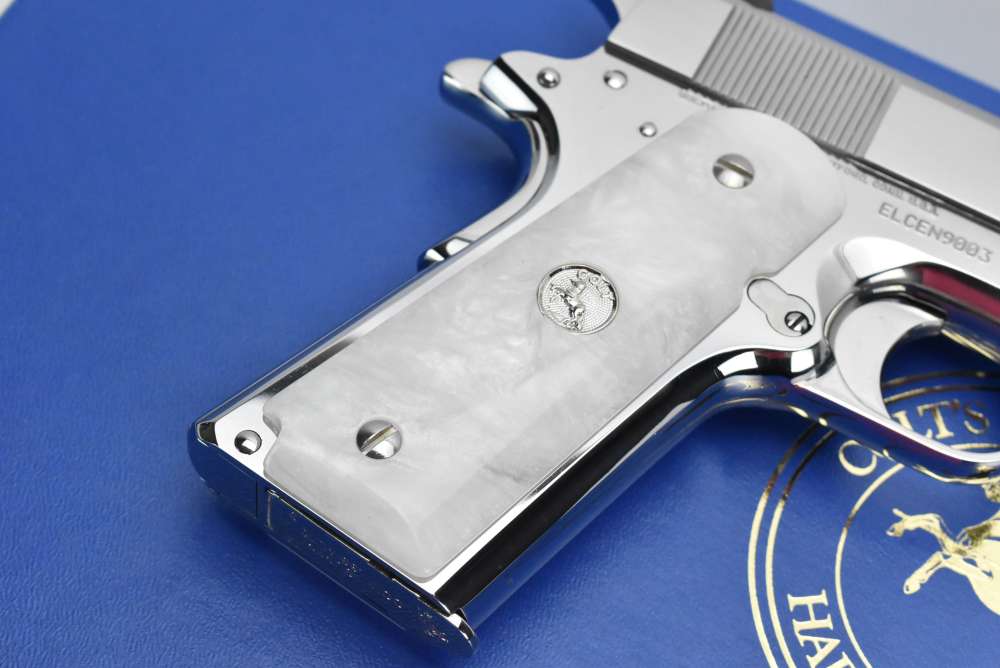 RARE Custom Shop Colt Custom .38 Super FACTORY Bright Stainless ELCEN 1911-img-7
