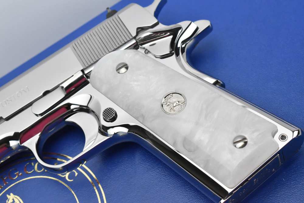 RARE Custom Shop Colt Custom .38 Super FACTORY Bright Stainless ELCEN 1911-img-4
