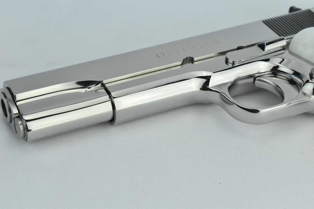 RARE Custom Shop Colt Custom .38 Super FACTORY Bright Stainless ELCEN 1911-img-14