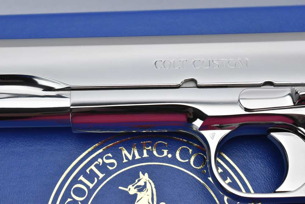 RARE Custom Shop Colt Custom .38 Super FACTORY Bright Stainless ELCEN 1911-img-3
