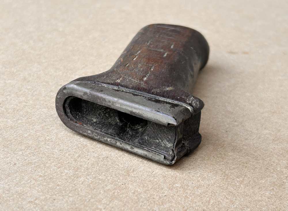 Romanian Hardwood AK Pistol Grip with Ferrule and Trench Art -img-4