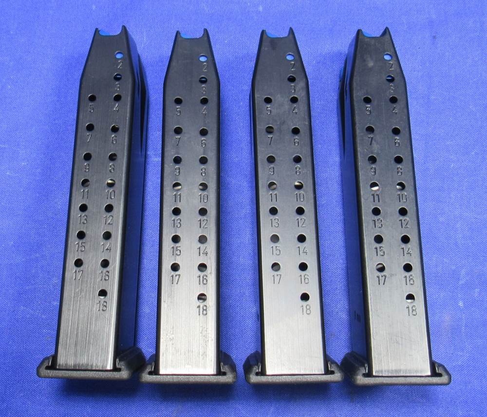 Lot of Four Walther PDP F-Series 9mm 18-Round Magazines - Factory Original-img-1