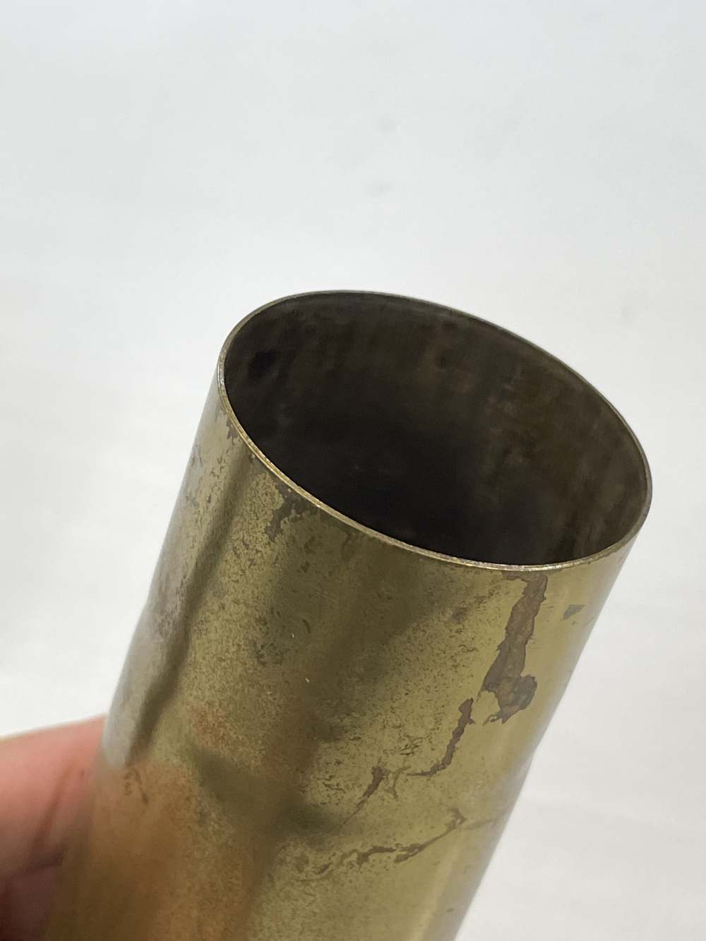 Hotchkiss 43mm 1 pounder artillery round UMC US WW1 good markings inert-img-6