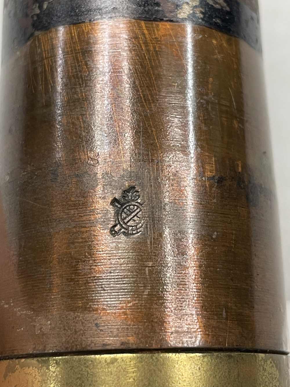 Hotchkiss 43mm 1 pounder artillery round UMC US WW1 good markings inert-img-3