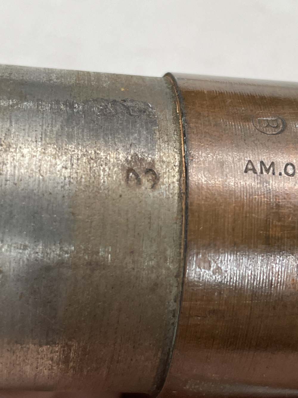 Hotchkiss 43mm 1 pounder artillery round UMC US WW1 good markings inert-img-7