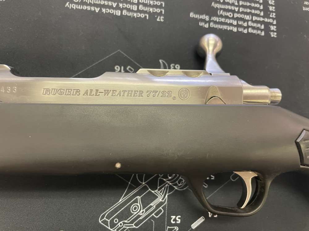 1993 - Ruger All Weather 77/22 22LR SS BOAT PADDLE ZYTEL STOCK - EXCELLENT-img-19