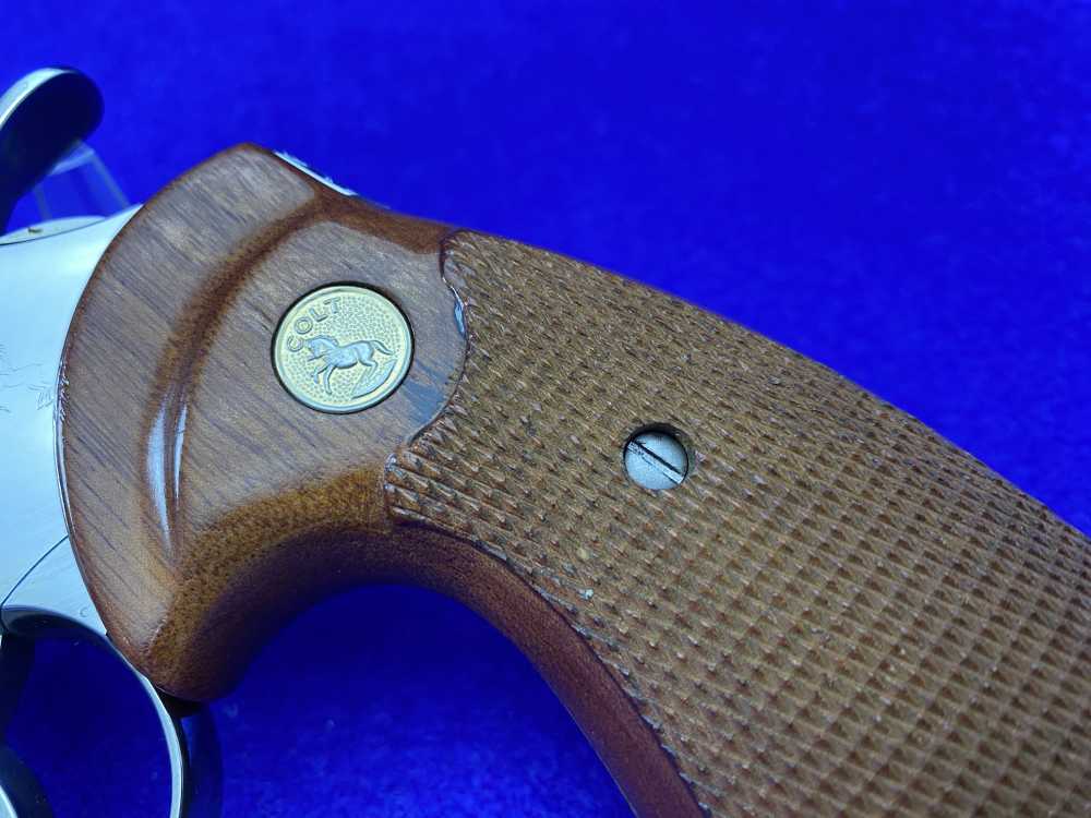 1965 Colt Python .357 Magnum Nickel 6" *NICKEL PYTHON w/ HOLLOW UNDERLUG*-img-4