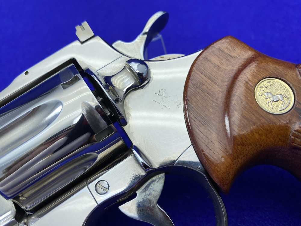 1965 Colt Python .357 Magnum Nickel 6" *NICKEL PYTHON w/ HOLLOW UNDERLUG*-img-6