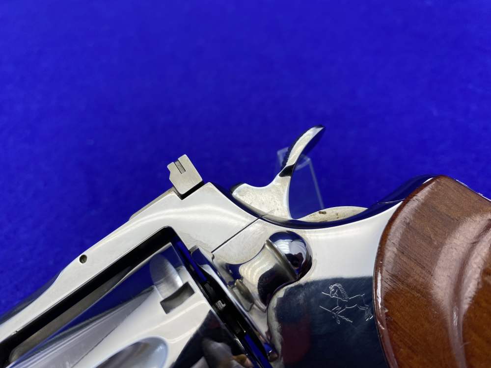 1965 Colt Python .357 Magnum Nickel 6" *NICKEL PYTHON w/ HOLLOW UNDERLUG*-img-7