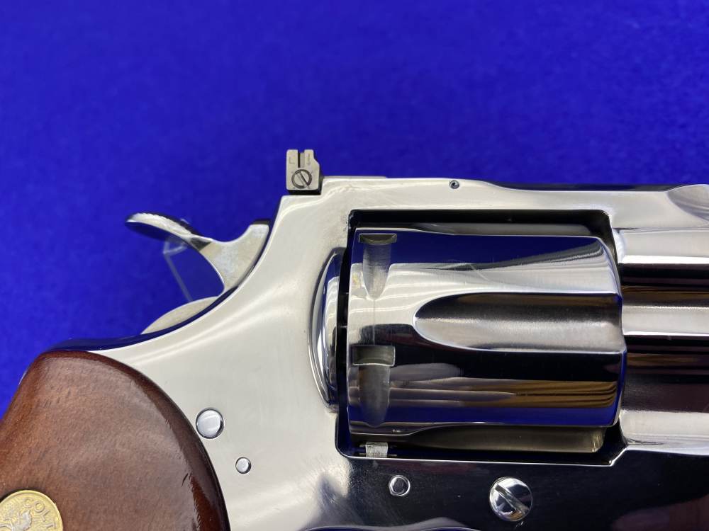 1965 Colt Python .357 Magnum Nickel 6" *NICKEL PYTHON w/ HOLLOW UNDERLUG*-img-18