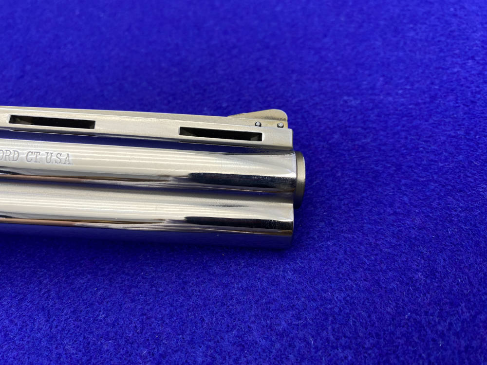 1965 Colt Python .357 Magnum Nickel 6" *NICKEL PYTHON w/ HOLLOW UNDERLUG*-img-21