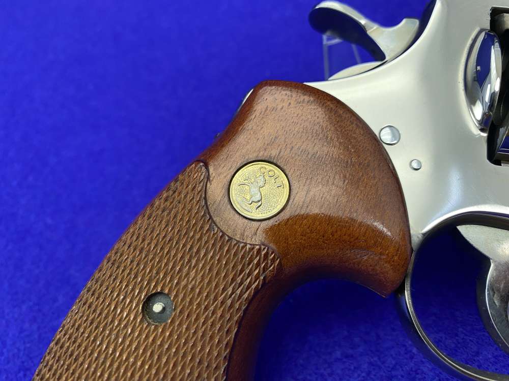 1965 Colt Python .357 Magnum Nickel 6" *NICKEL PYTHON w/ HOLLOW UNDERLUG*-img-16