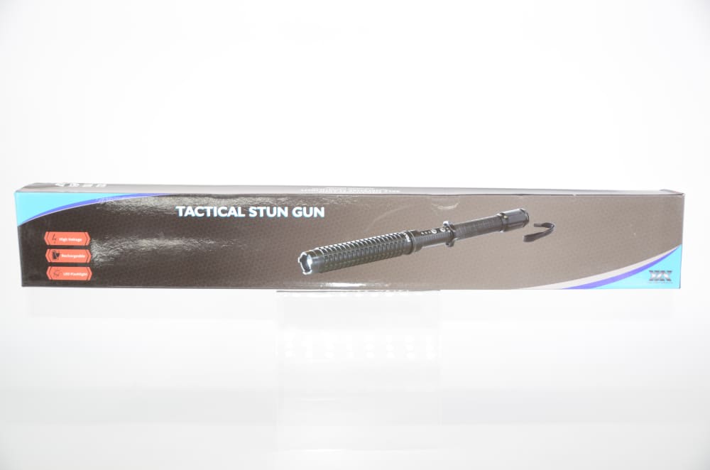 LED Tactical Flash Light Stun Gun Expandable Baton 16.5" - 18.75"-img-1