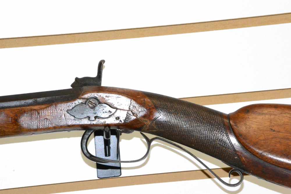 Antique J. Golcher .55 Cal Percussion Smoothbore Octagon Barrel Project Gun-img-4