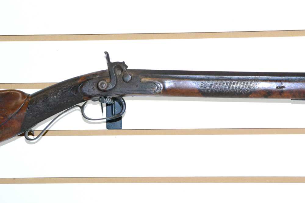 Antique J. Golcher .55 Cal Percussion Smoothbore Octagon Barrel Project Gun-img-32