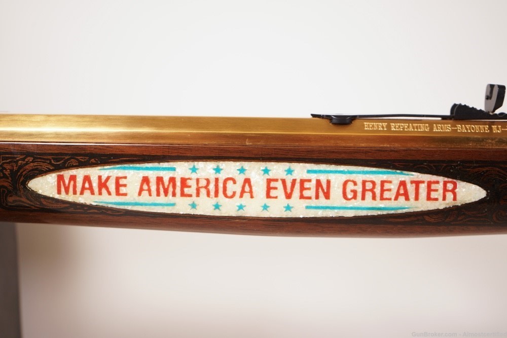 Henry H010B Big Boy Brass, Trump Comm. Engraved, .45-70, Kentucky 5 of 20 -img-5