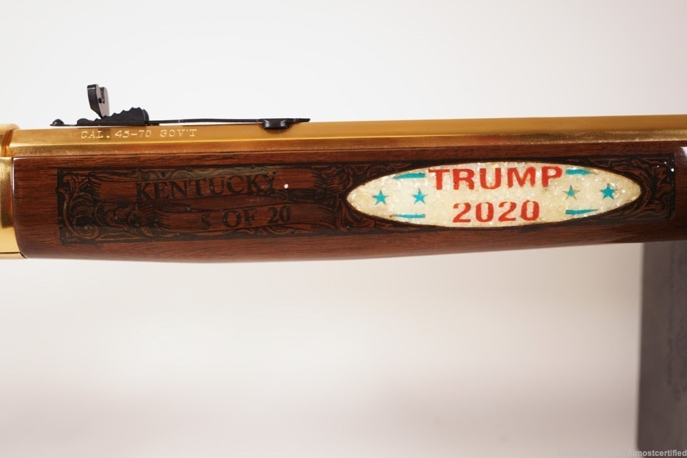 Henry H010B Big Boy Brass, Trump Comm. Engraved, .45-70, Kentucky 5 of 20 -img-14