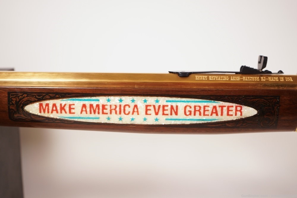Henry H010B Big Boy Brass, Trump Comm. Engraved, .45-70, Kentucky 5 of 20 -img-6