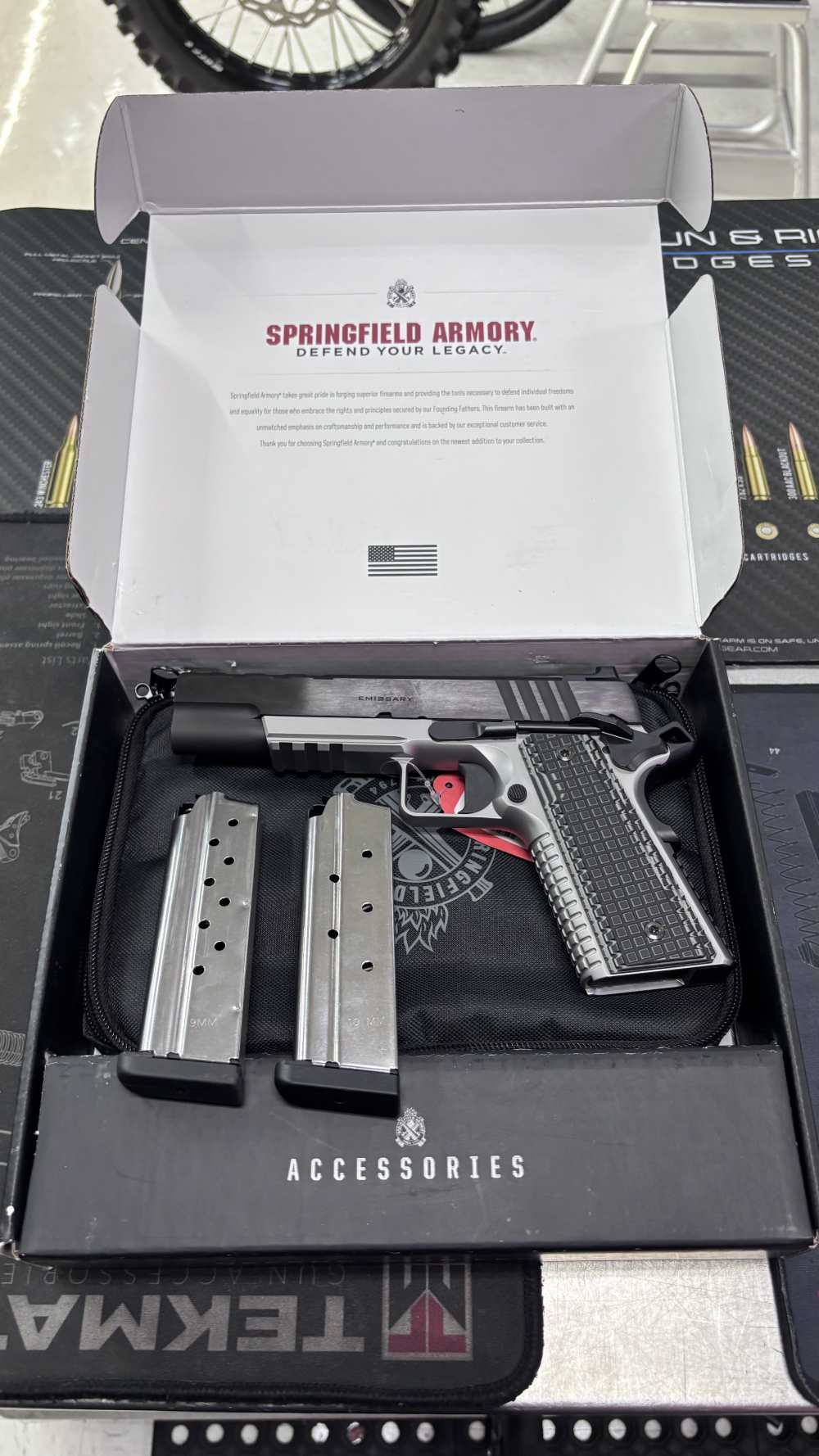 Springfield Armory 1911 Emissary AOS 5” 9mm pistol w/bix 2 magazines new-img-19