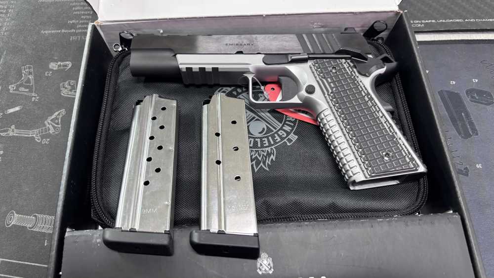 Springfield Armory 1911 Emissary AOS 5” 9mm pistol w/bix 2 magazines new-img-0