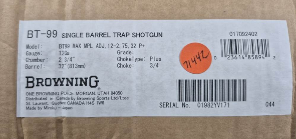 NIB BROWNING BT-99 MAX MAPLE 12GA 32" CASE-img-15