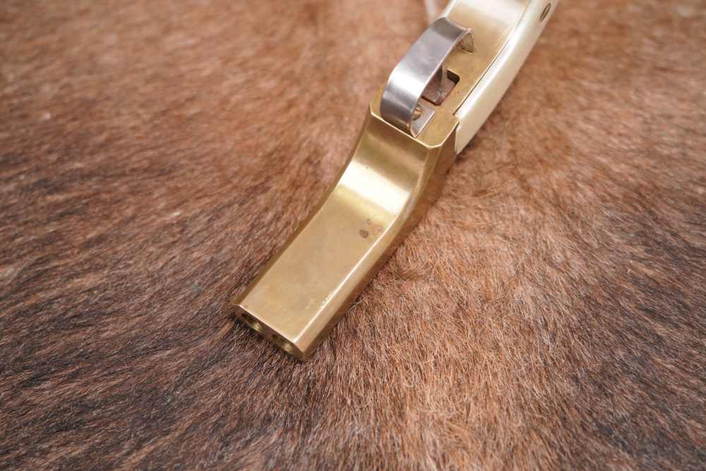 CMC Snake Eyes .36 Caliber 3” Brass Double Barrel Percussion Derringer-img-5