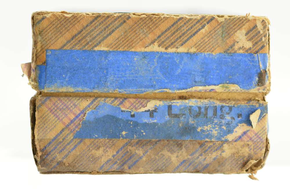 Rare Full Union Metallic Cartridge Co. 44 Long Rim Fire Ammo Dog's Head Log-img-2