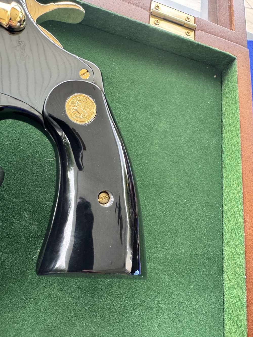 Mint 1968 Colt Python .357 Mag 4" VR Brite Blue Gold Accents C&R-img-3
