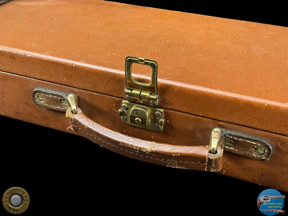GUNMARK - BROWN LEATHER O/U OR SXS GUN CASE - PENNY START-img-5