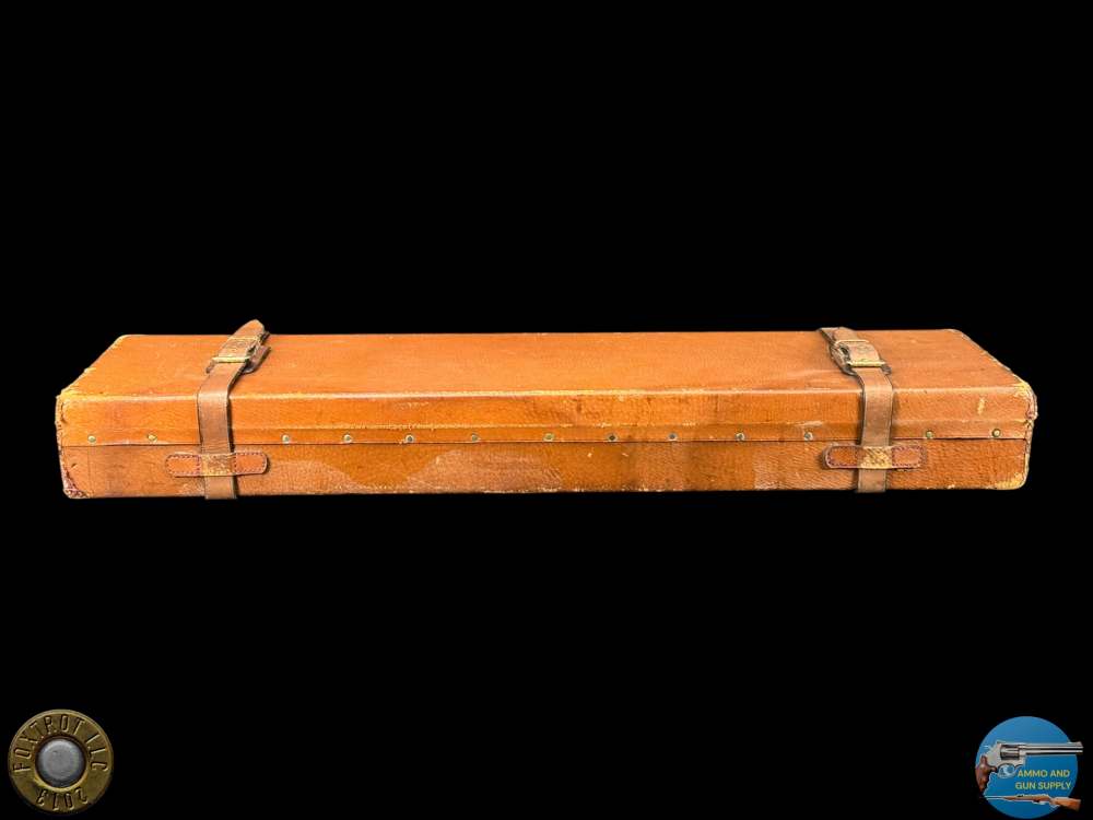 GUNMARK - BROWN LEATHER O/U OR SXS GUN CASE - PENNY START-img-15