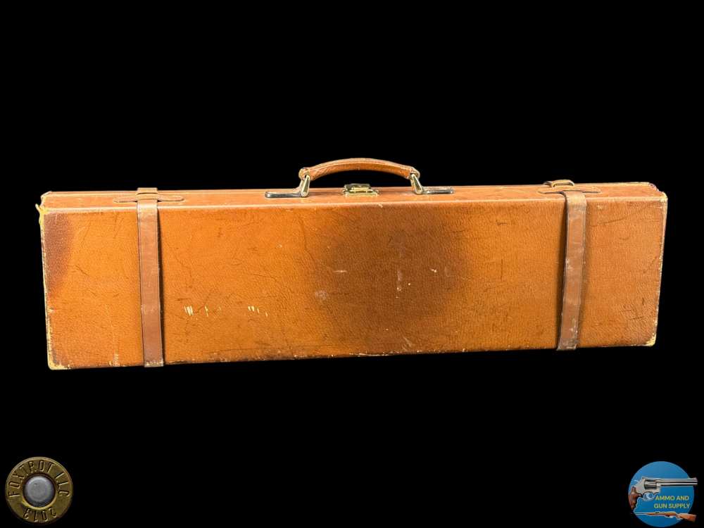 GUNMARK - BROWN LEATHER O/U OR SXS GUN CASE - PENNY START-img-4