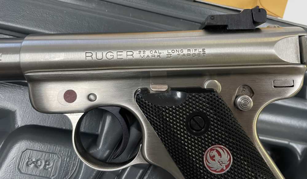 Ruger Mark II Target 5in Stainless Steel - BOX & PAPERS 2002 EXCELLENT COND-img-10