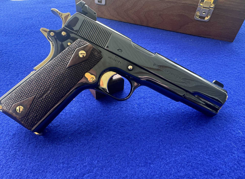 1917 Colt 1911 U.S. Property .45 ACP WW1 Pony Gold Accents C&R-img-33