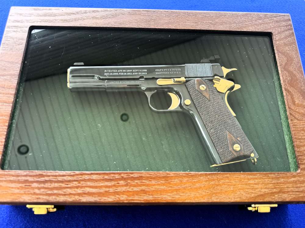 1917 Colt 1911 U.S. Property .45 ACP WW1 Pony Gold Accents C&R-img-31