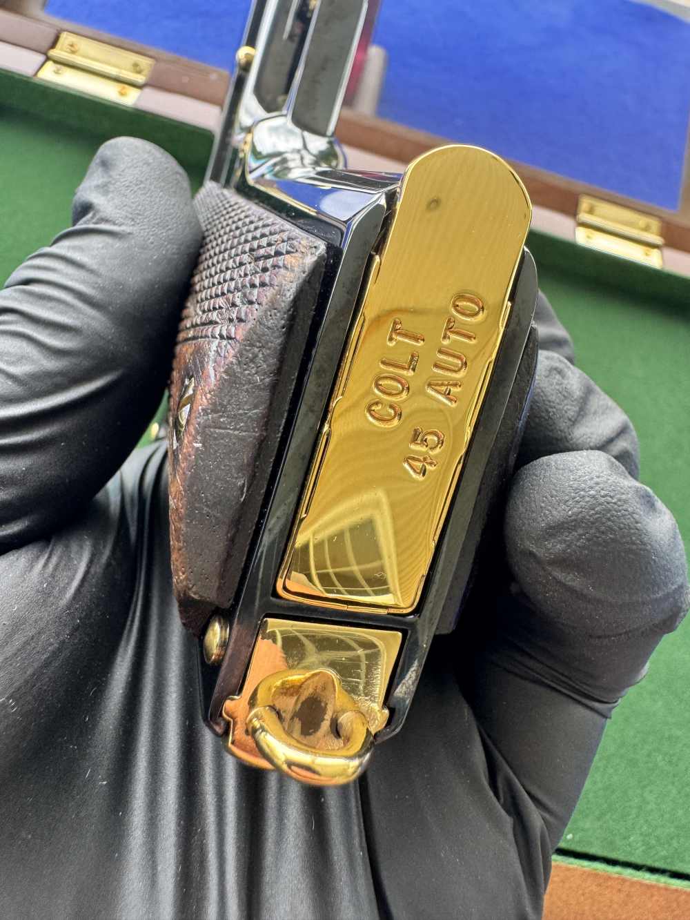 1917 Colt 1911 U.S. Property .45 ACP WW1 Pony Gold Accents C&R-img-23