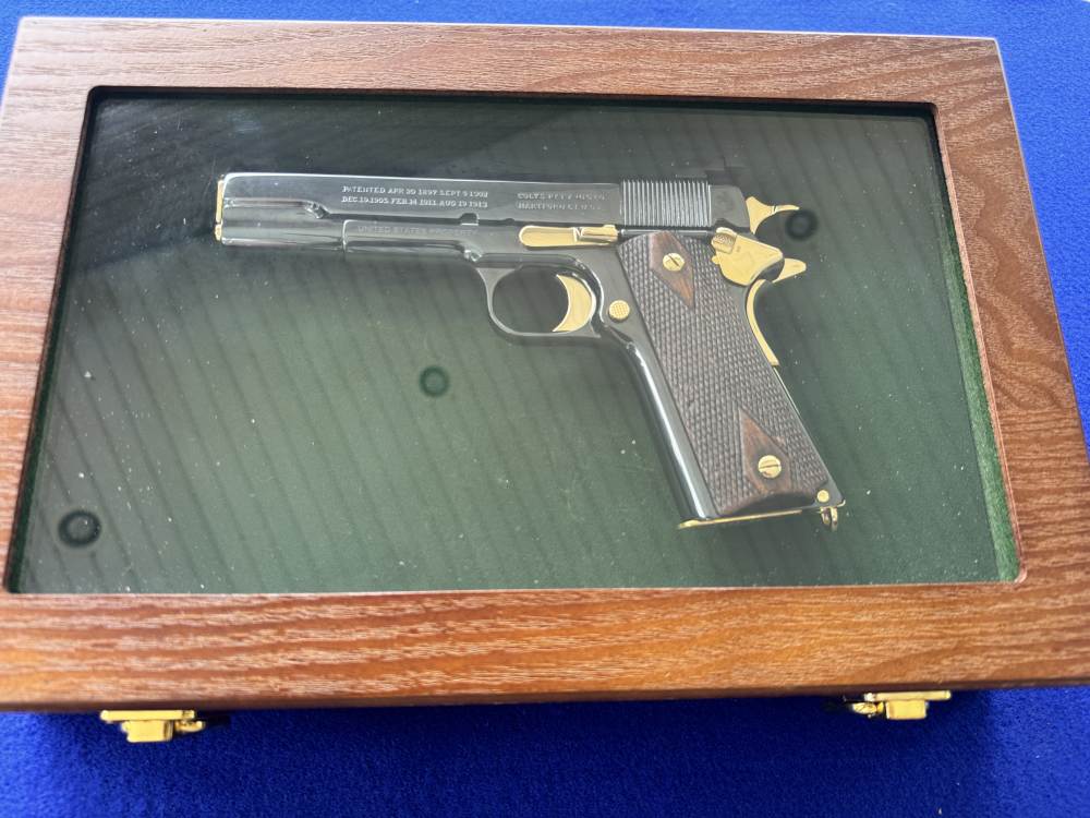 1917 Colt 1911 U.S. Property .45 ACP WW1 Pony Gold Accents C&R-img-1