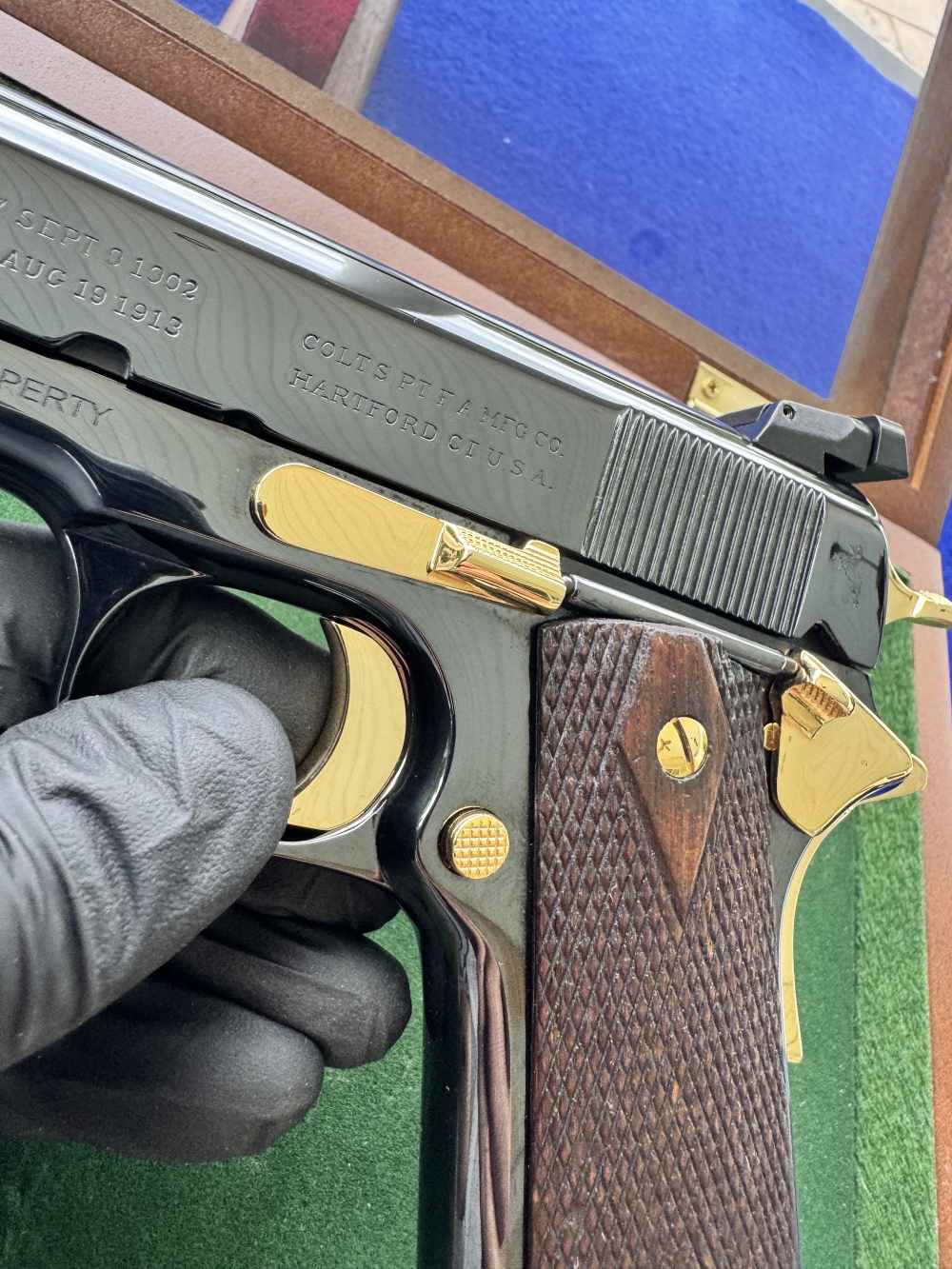 1917 Colt 1911 U.S. Property .45 ACP WW1 Pony Gold Accents C&R-img-5