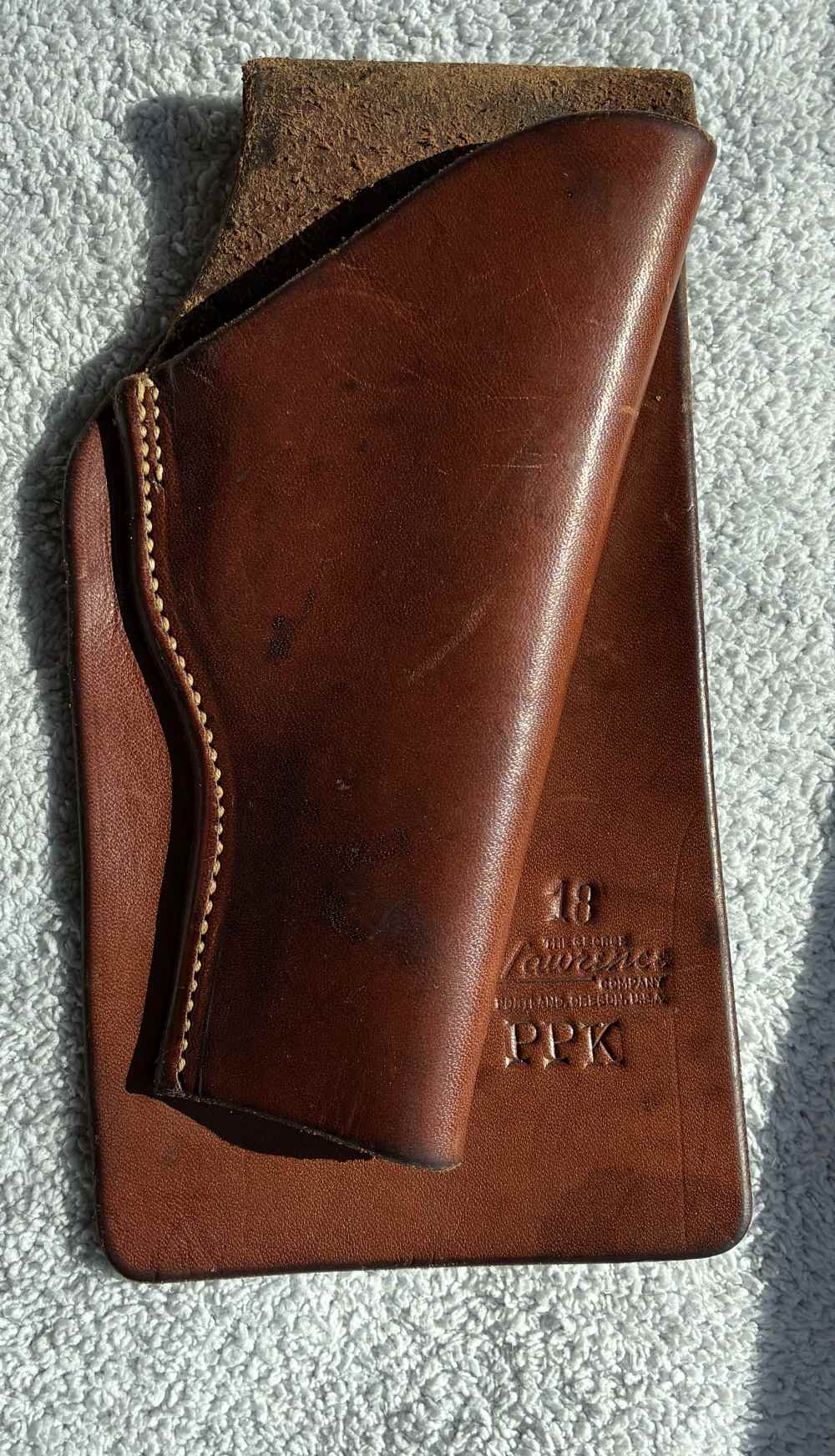 George Lawrence PPK 18 Leather Belt Holster-img-2