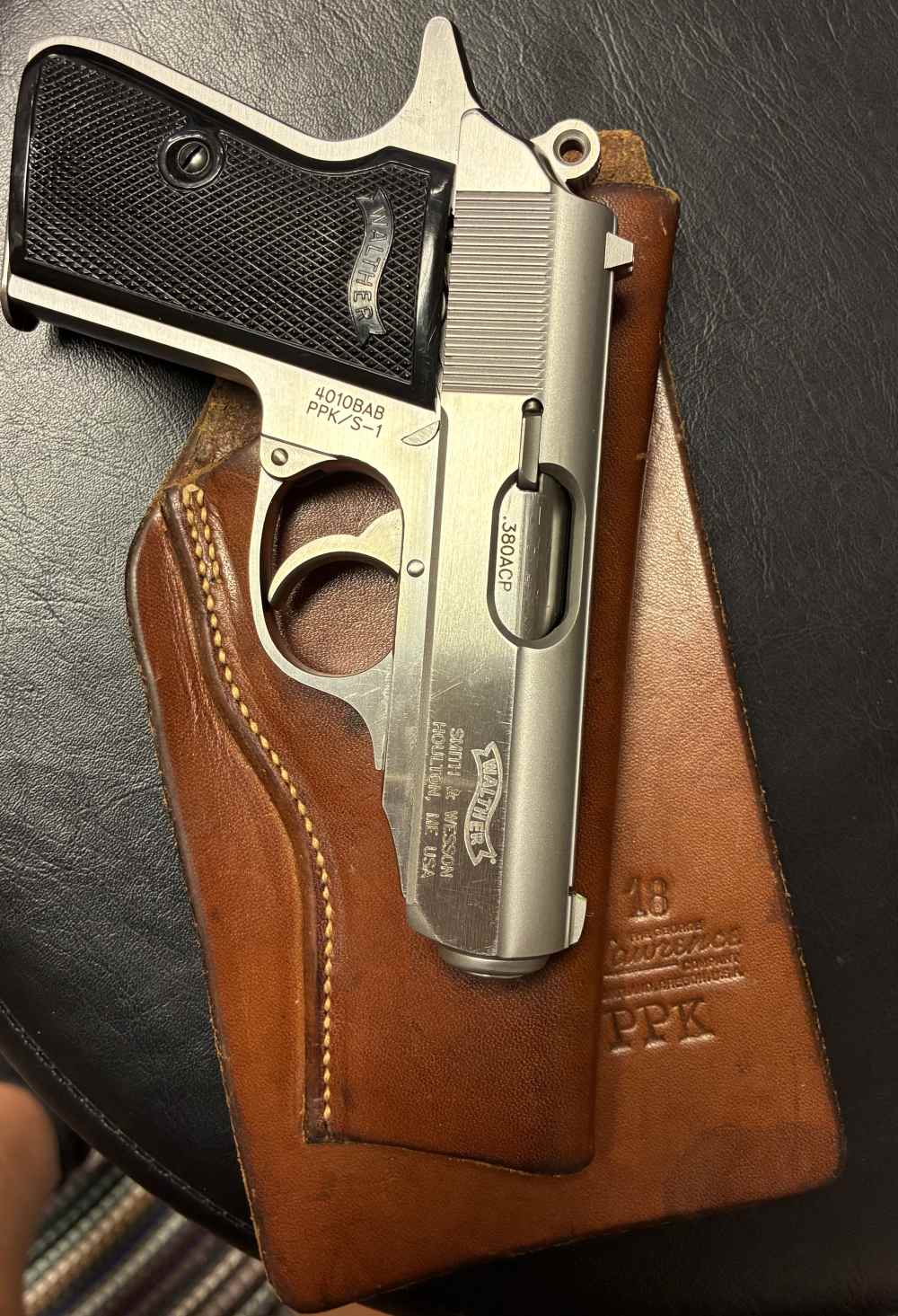 George Lawrence PPK 18 Leather Belt Holster-img-1