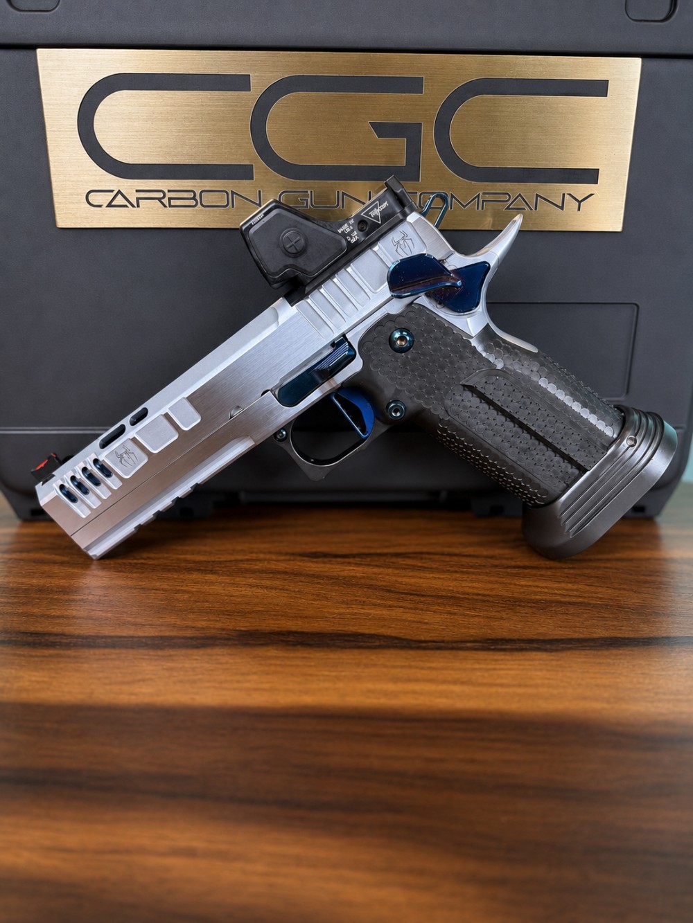 Venom Custom Hard Chrome Blue PVD 5” Non Ported w/ RMR HD-img-1