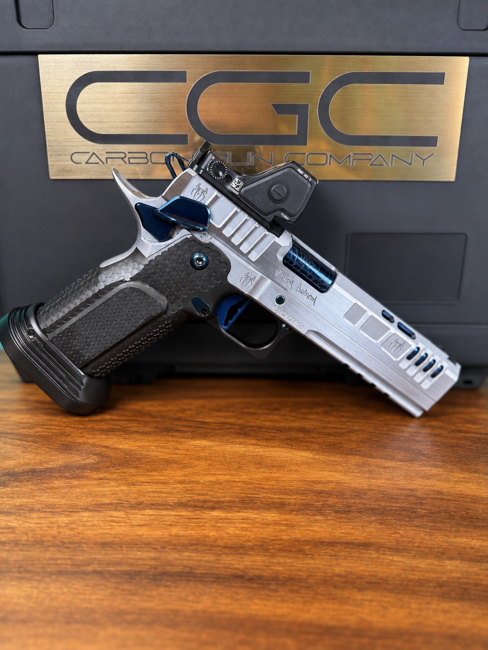 Venom Custom Hard Chrome Blue PVD 5” Non Ported w/ RMR HD-img-0