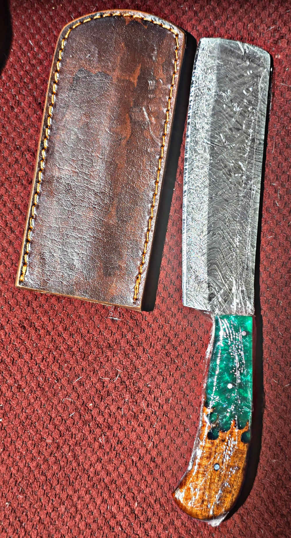 Damascus or Stainless steel kitchen choper-img-2