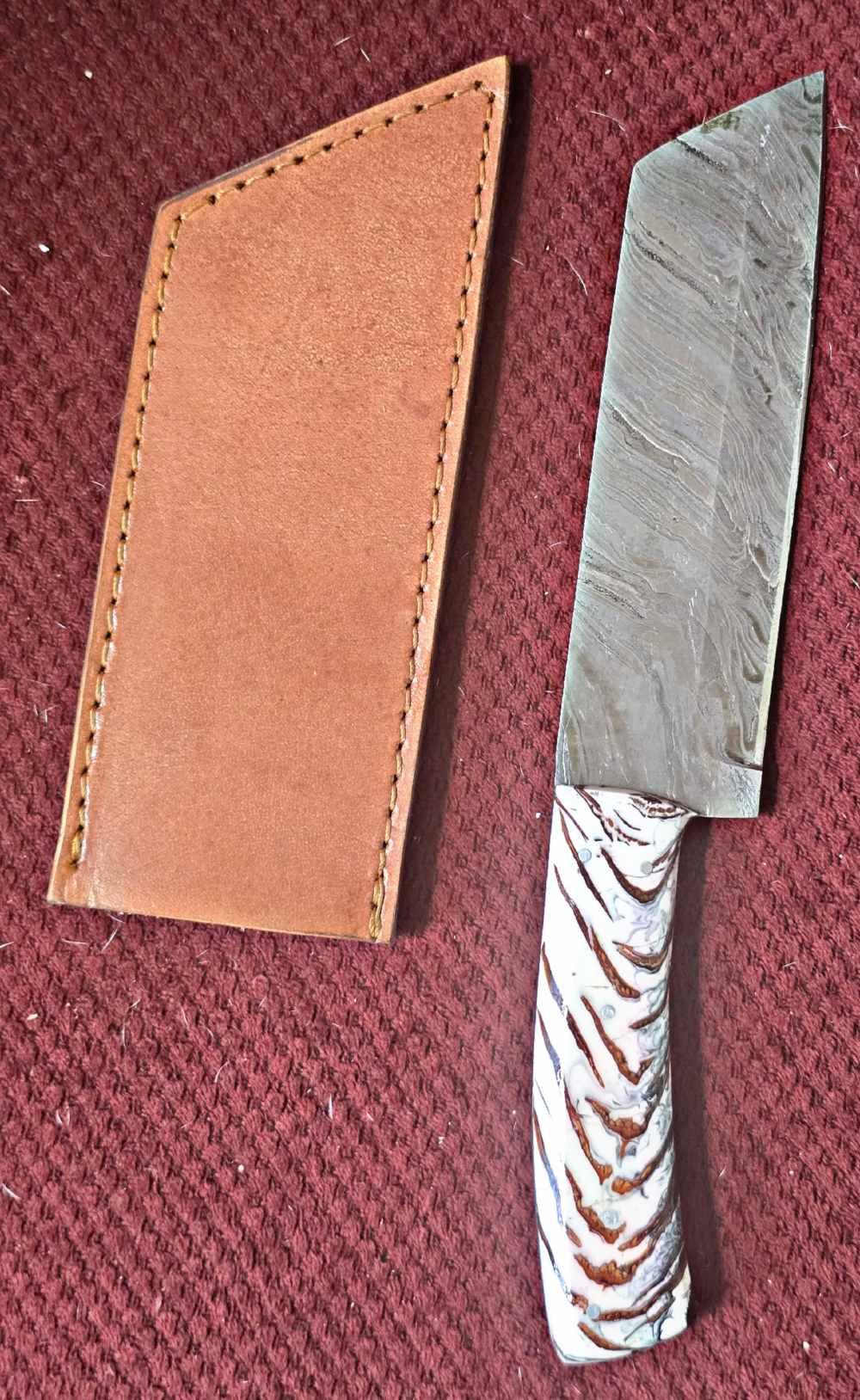 Damascus or Stainless steel kitchen choper-img-10
