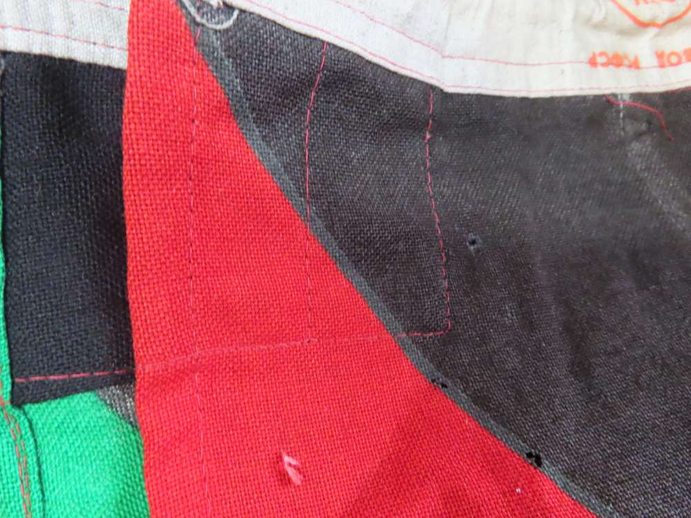 VINTAGE FLAG OF KUWAIT DATED 1978 ON THE HOIST END WITH OTHER WRITTING-img-12