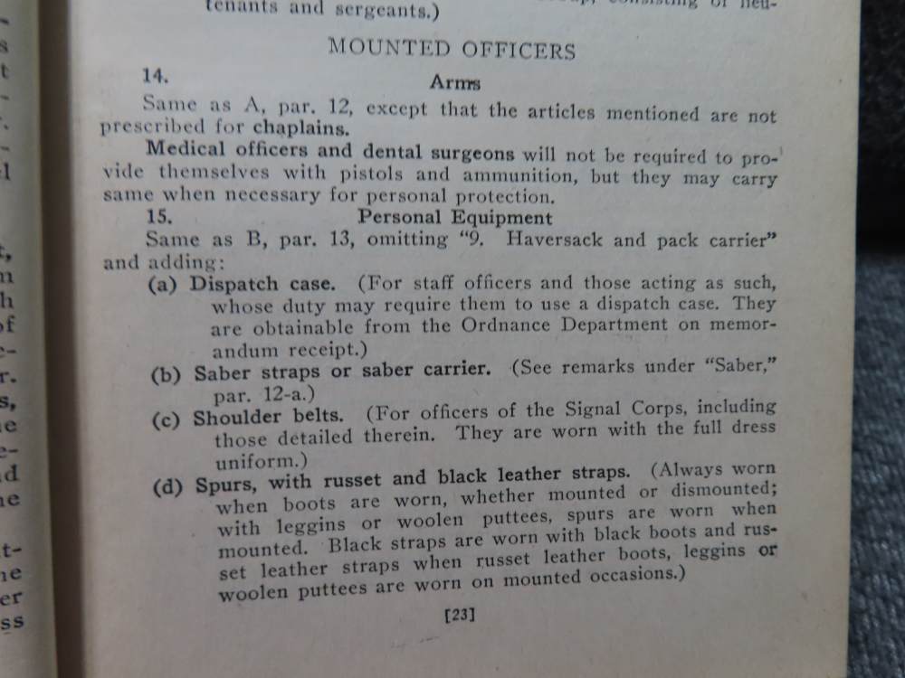 1917 DATED OFFICERS' MANUAL WRITTEN BY COLONEL JAS. A. MOSS U.S. ARMY-img-6