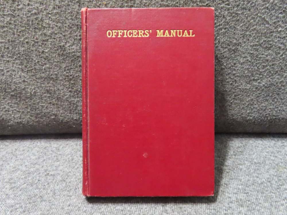 1917 DATED OFFICERS' MANUAL WRITTEN BY COLONEL JAS. A. MOSS U.S. ARMY-img-0