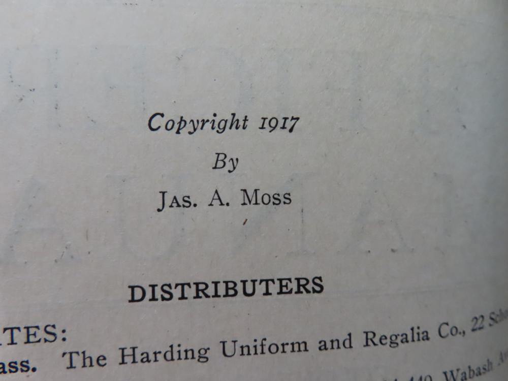 1917 DATED OFFICERS' MANUAL WRITTEN BY COLONEL JAS. A. MOSS U.S. ARMY-img-3